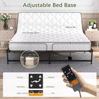 Base letto regolabile con base elettrica e telecomando cablato – King