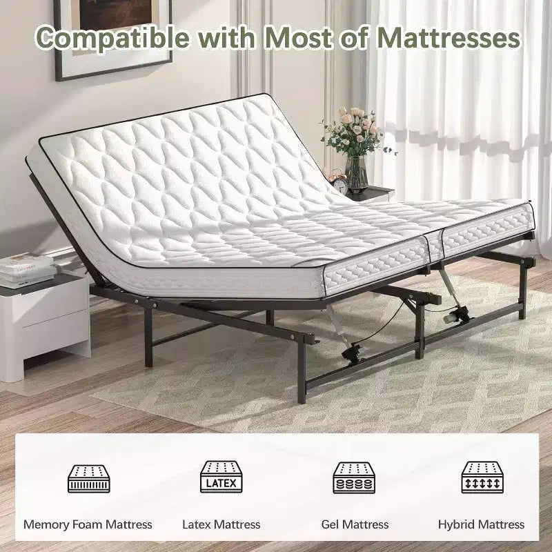 Base letto regolabile con base elettrica e telecomando cablato – King