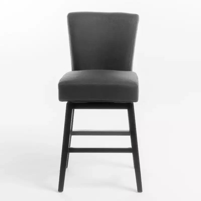 Sgabello da bancone girevole imbottito contemporaneo, altezza seduta 69,85 cm