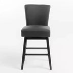 Sgabello da bancone girevole imbottito contemporaneo, altezza seduta 69,85 cm