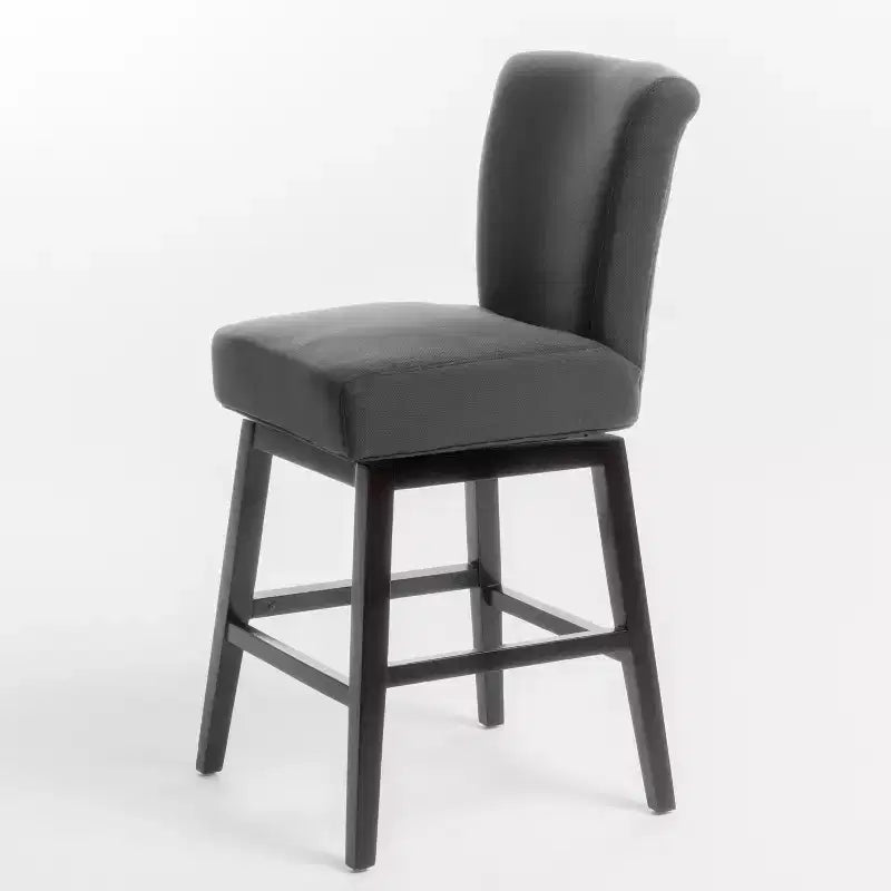 Sgabello da bancone girevole imbottito contemporaneo, altezza seduta 69,85 cm