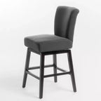 Sgabello da bancone girevole imbottito contemporaneo, altezza seduta 69,85 cm