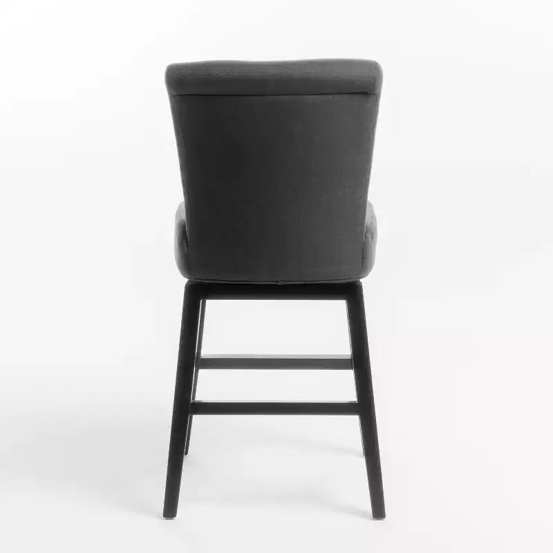 Sgabello da bancone girevole imbottito contemporaneo, altezza seduta 69,85 cm