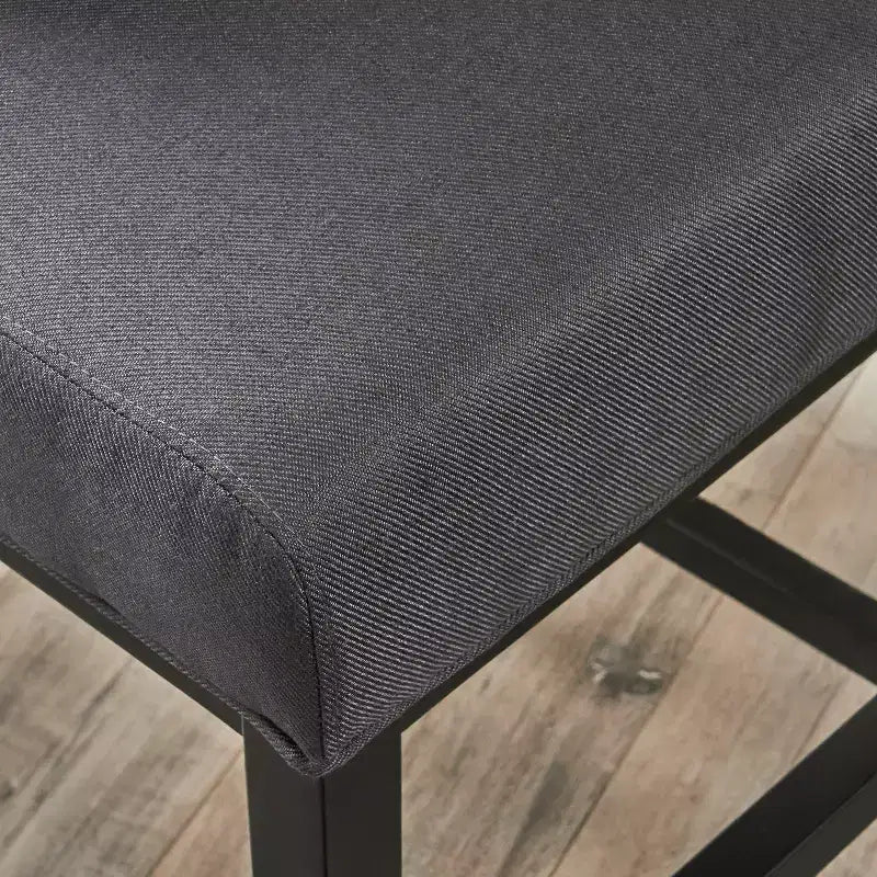 Sgabello da bancone girevole imbottito contemporaneo, altezza seduta 69,85 cm