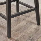 Sgabello da bancone girevole imbottito contemporaneo, altezza seduta 69,85 cm
