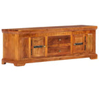Mobile TV in Legno Massello di Acacia con Cassetti e Ante