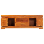 Mobile TV in Legno Massello di Acacia con Cassetti e Ante