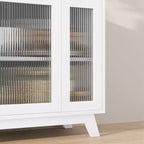 Mobile credenza a buffet da 36" con anta in vetro scanalato e ripiano regolabile