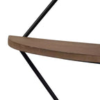 Mensola da Parete in Metallo a Diamante – 3 Livelli, 43,2 x 10,2 x 53,3 cm, Marrone e Nero