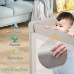 Box per bambini con tappetino – Box di sicurezza interno ed esterno da 150 x 180 cm per neonati e bambini piccoli