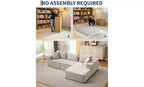 Divano sezionale modulare da 108" con chaise longue – Divano a L con divano letto convertibile, posti a sedere fino a 8