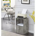 HomeStock 36 in H and 24 in.W Birch Wood Utility Storage Cabinets with 1 -Door and 2 Shelves