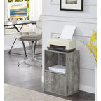 HomeStock 36 in H and 24 in.W Birch Wood Utility Storage Cabinets with 1 -Door and 2 Shelves