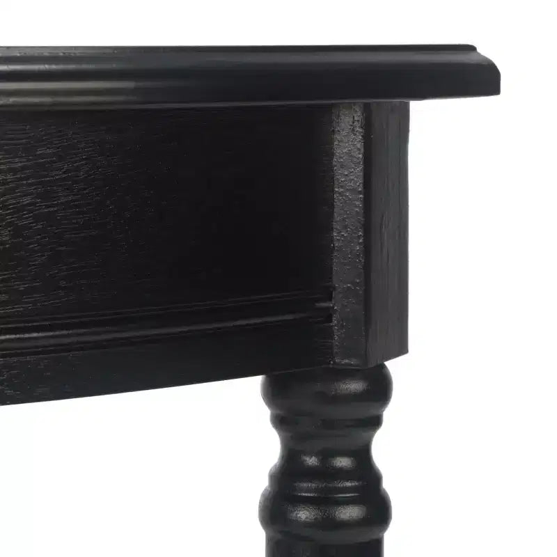 Consolle a semicerchio con ripiano a giorno