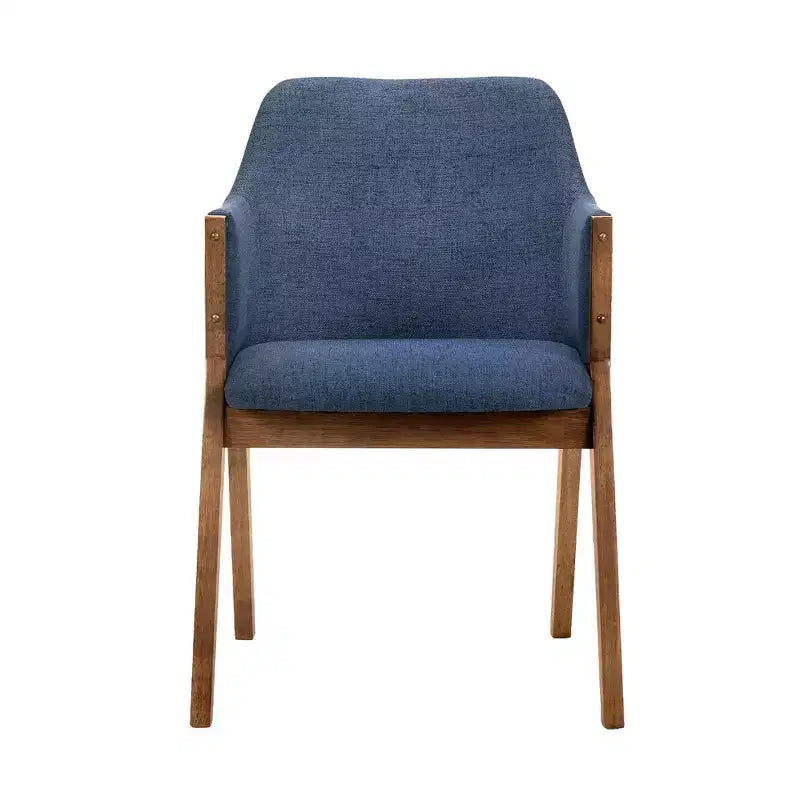 Set di 2 sedie da pranzo imbottite con braccioli