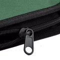 Unique Bargains Zipper Closure Portable Disc CD DVD Storage Organizer Nylon Media Storage Racks 11.2x6x2 Black Green 1 Pc