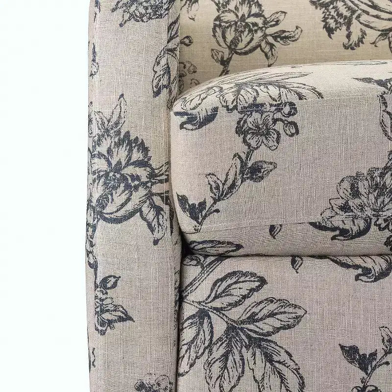 Poltrona Reclinabile Manuale con Rivestimento in Poliestere e Struttura in Legno