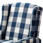 Poltrona Reclinabile Manuale con Rivestimento in Poliestere e Struttura in Legno