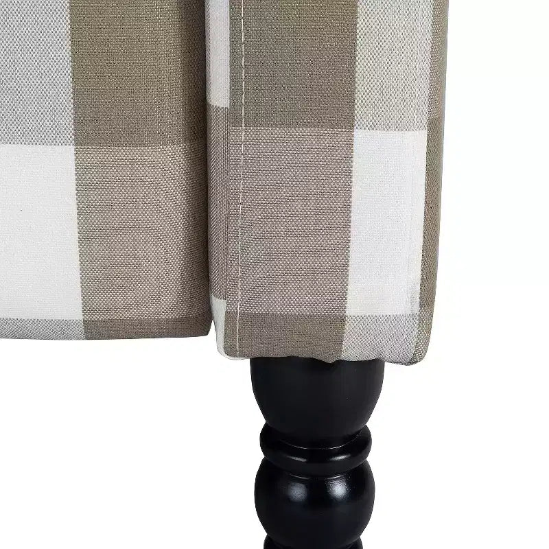 Poltrona Reclinabile Manuale con Rivestimento in Poliestere e Struttura in Legno