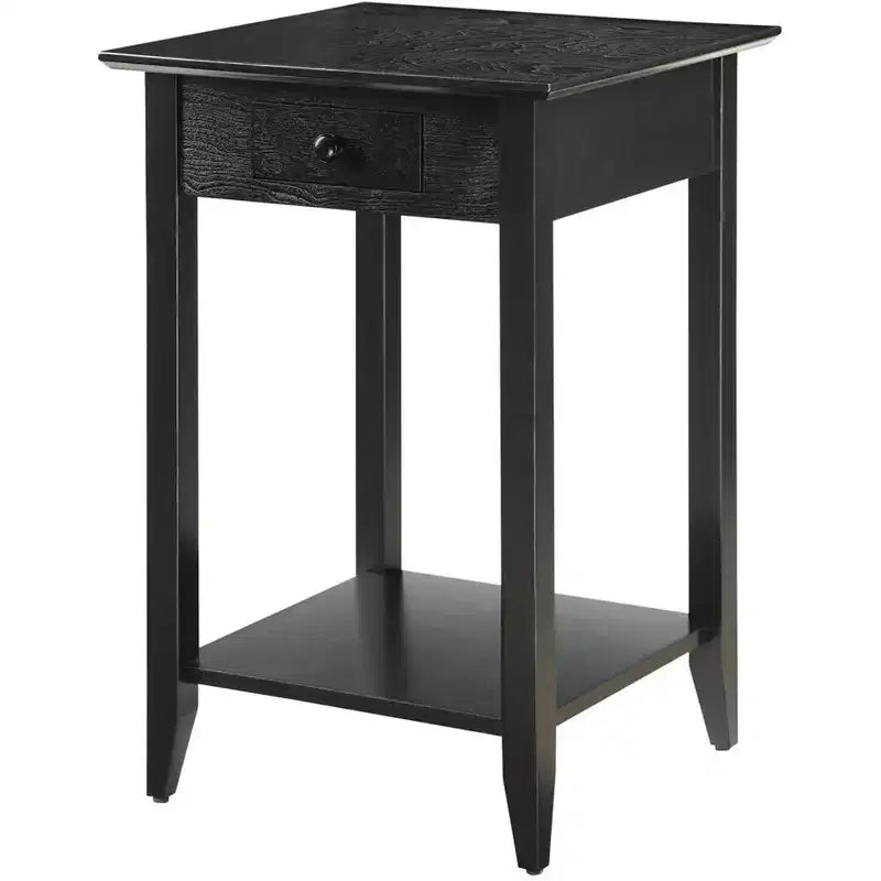 American Heritage End Table with Drawer Shelf - Breighton Home