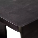 Tavolino Industriale in Metallo con Vano Aperto – Nero, 50,8 x 30,5 cm