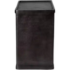 Tavolino Industriale in Metallo con Vano Aperto – Nero, 50,8 x 30,5 cm